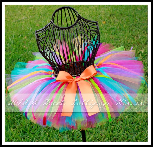 Rooty-Tooty Tutu, Customize Tutu Size, Great for Girls 1st 2nd Birthdays Photos Dress up