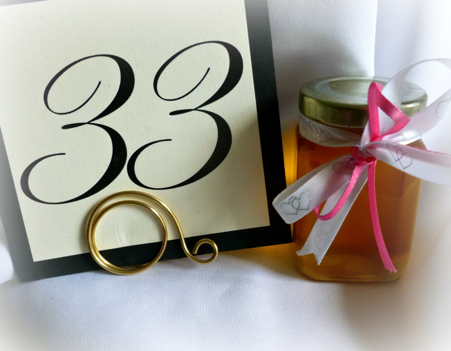Gold Table Number Holders, Swirl Design, Wedding Reception, Rehearsal Dinner, 12
