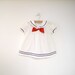 1970's White, Red and Blue Sailor Dress