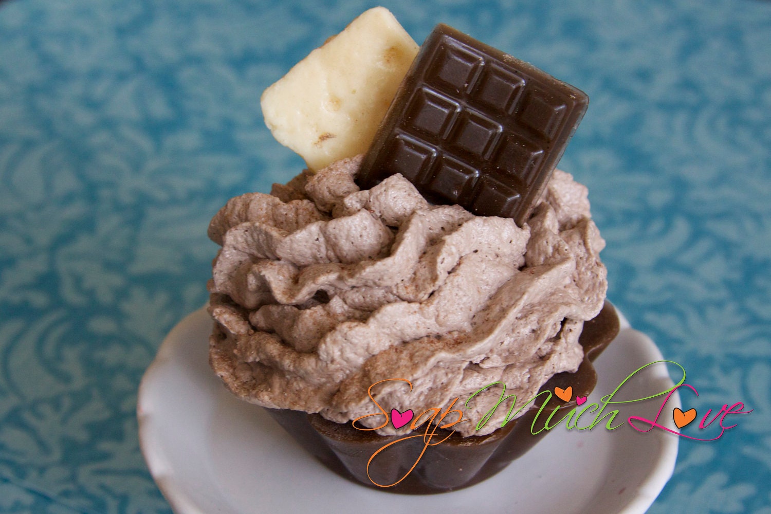 Cupcake soaps - Graham Cracker Chocolate Cupcake Soap- Goat Milk soap
