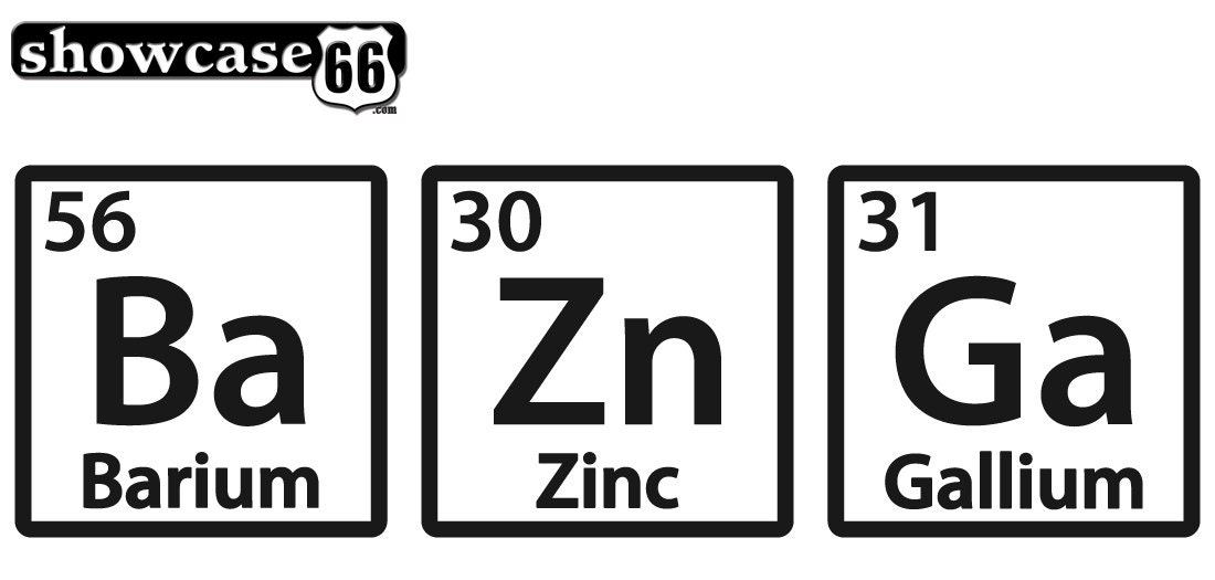BAZINGA  35 - Vinyl Wall Art - FREE Shipping - Fun Periodic Table Decal Inspired by The Big Bang Theory