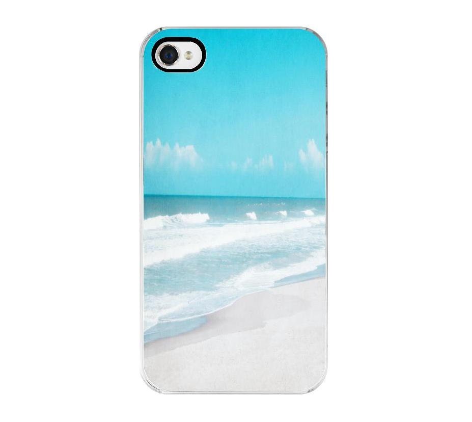 Ocean Blue iPhone 4 and 4s Case, Decorative Cover, Aqua, Turquoise, Blue, Sky, Beach, Summer, Summer Time, Water, Sea