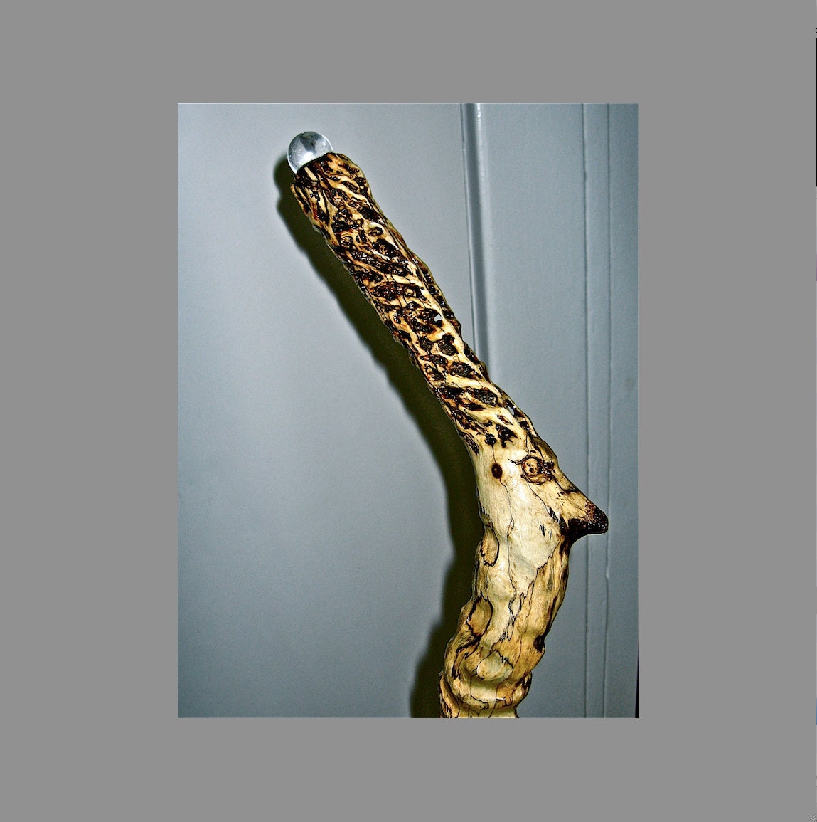 Magic Stag's Head Walking Staff