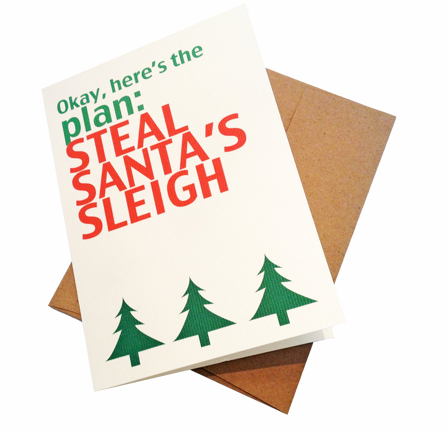 Military Greeting Card - Christmas Steal Santa's Sleigh