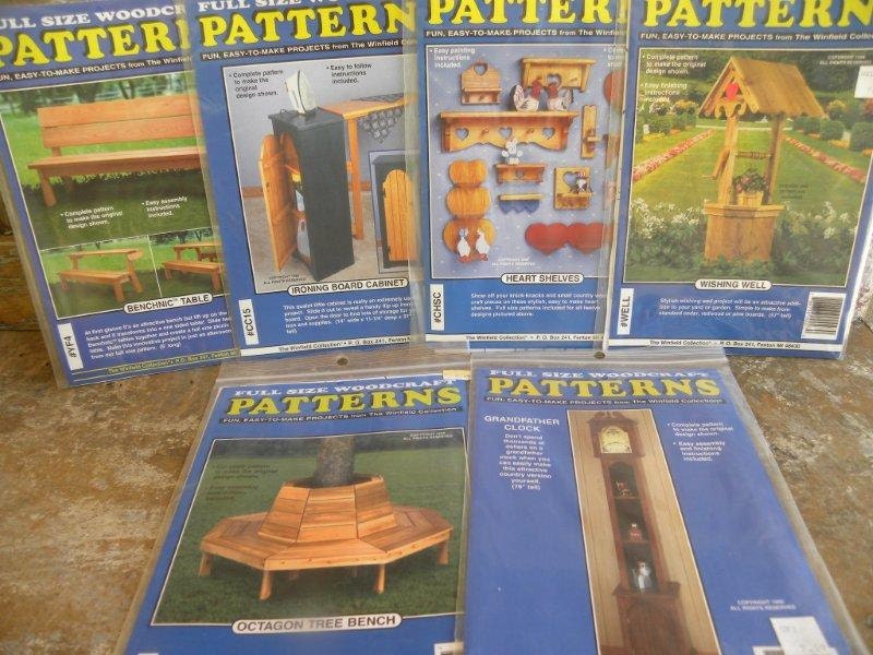 Items similar to Seven Complete FULL SIZE Woodcraft Patterns Unopened