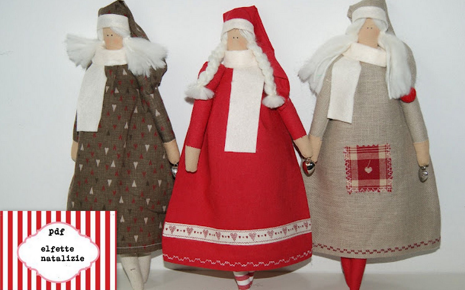 PDF PATTERN ANGEL- Christmas time, home decor,pdf e-mail ,tutorial angel tilda style,xma's pattern