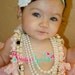 Baby headband...white flower headband, baby headband, baby girl hedband, newborn headband, baptism