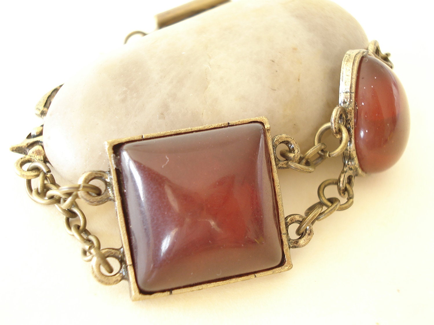 Vintage Antiqued Bronze Owl Bracelet BR04