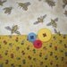 14" x 14" Cotton Pillow Cover - Nostalgic Cottage Garden Flower Posies - Bees Hover Overhead