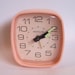 Vintage Pink Westclock Wind UP Alarm Clock