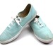 1970s Mint Colored Tennis Shoes // Keds Style // Casual Womens vintage // size 8 1/2 / canvas / Jade