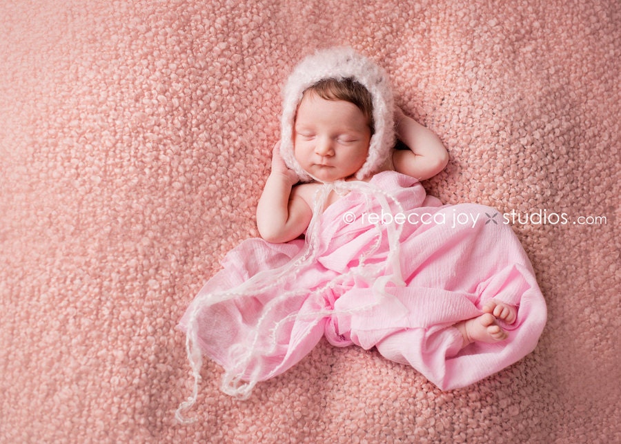 the Sweetheart : Newborn HAT - Blush- Newborn Photo Prop -  newborn knit hat, baby hat, maternity, photography