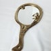 French art nouveau hand mirror, vanity mirror
