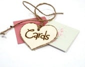 Rustic Wedding CARDS sign for your basket, table or bird cage.