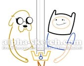 Adventure Time - Alphabet Drawing