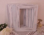 White Wedding Frame Rustic Shabby Chic Distressed 5 x 7 Picture Photo Table Number Decoration Beach Cottage Home Decor Gift For Her Him