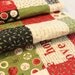 Christmas Quilted Runner, patchwork holiday table decoration, joy, peace, hope decor in red, green, black, photo prop