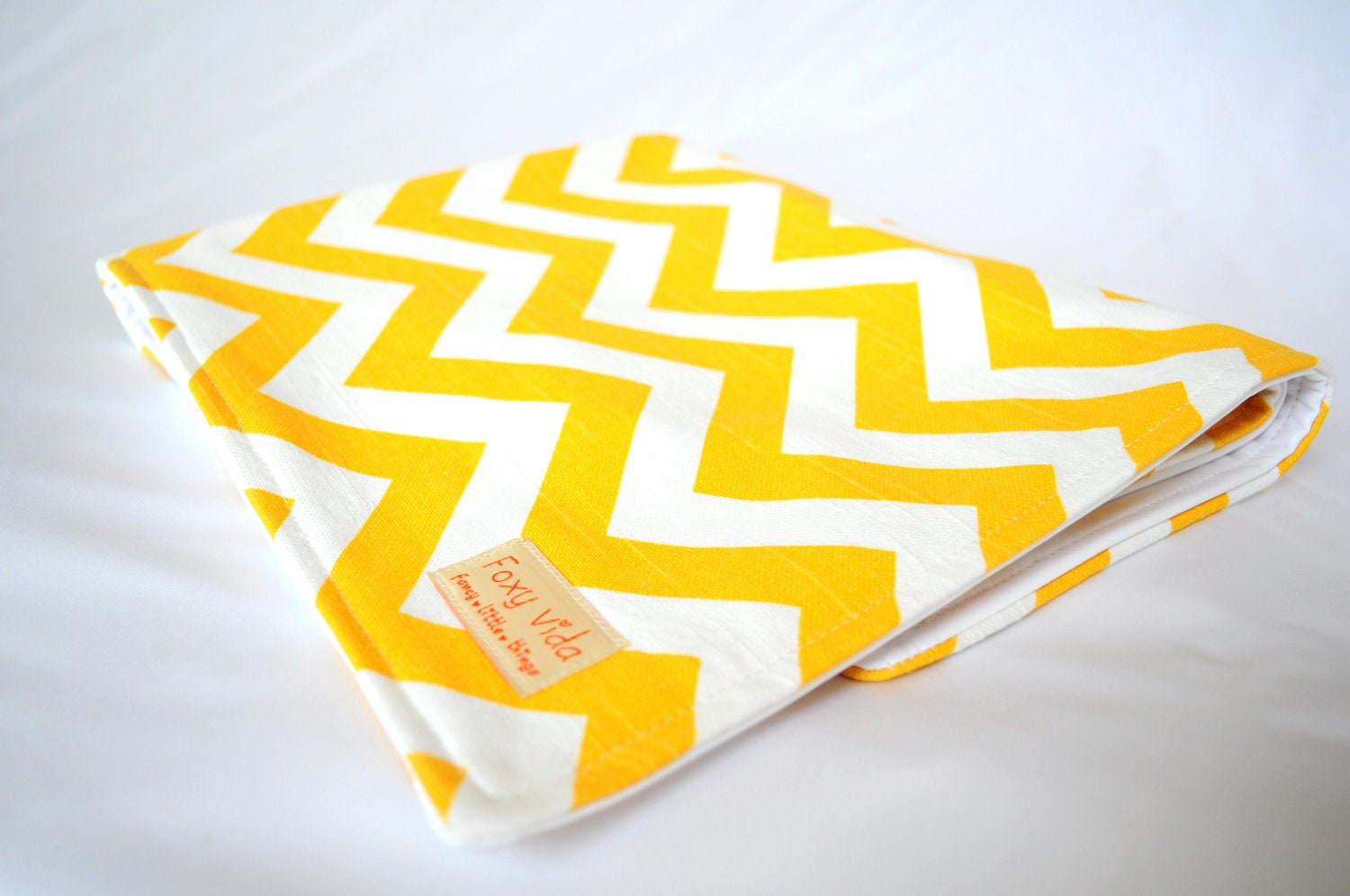 FREE SHIPPING Diaper Changing Clutch Wristlet LIMITED Edition Yellow Chevron