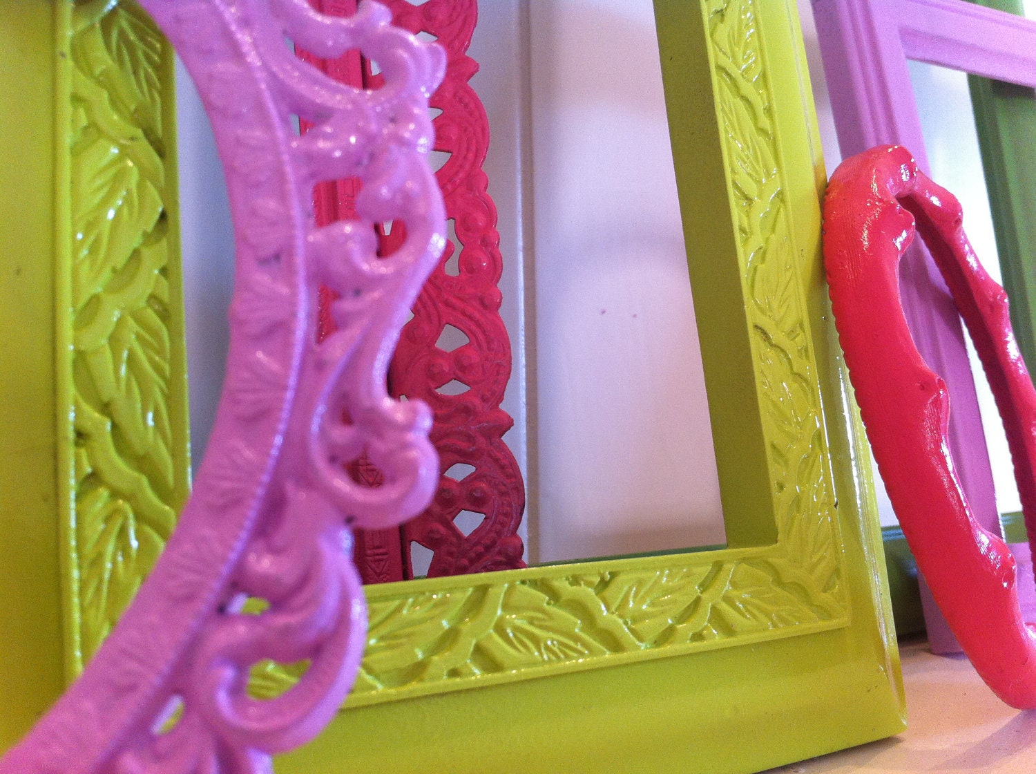 Girls Room Decor, Upcycled Frames, Vintage Frames, Unique Home Decor, The Princess and the Pea