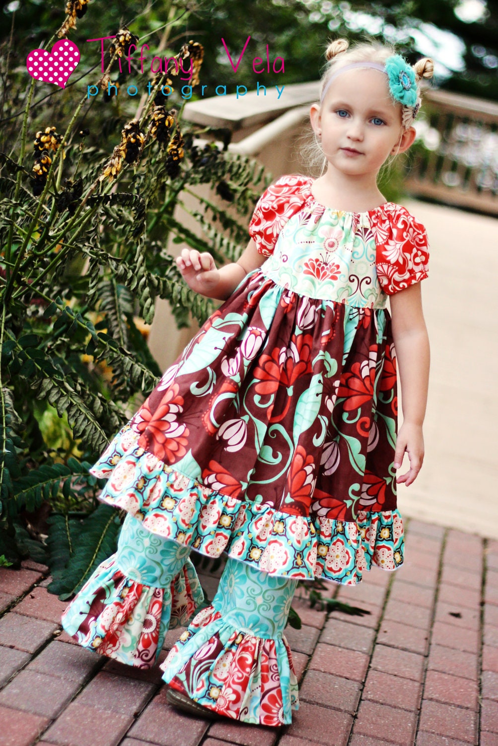 Marissa's Perfect Peasant Dress PDF Pattern from Mix and Match Line size 6-12 months to size 8