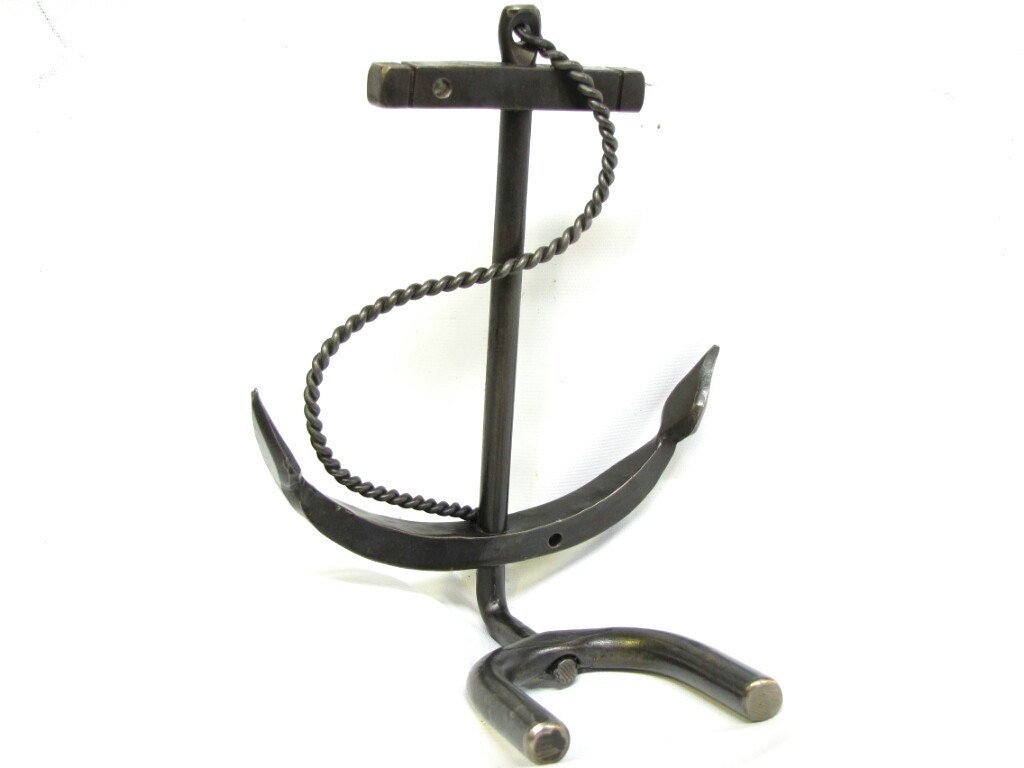 Anchor Guitar hanger, handmade in the USA in my blacksmith forge.