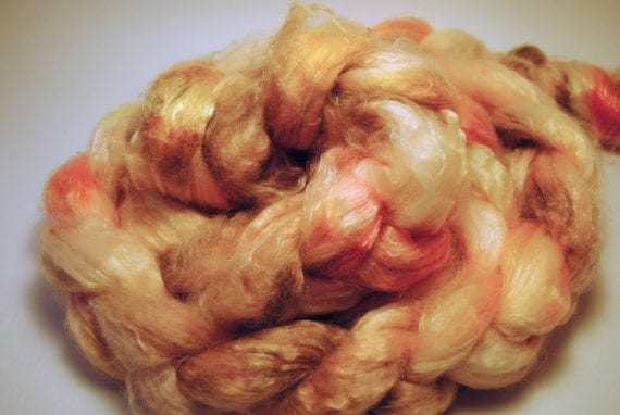 50/50 SW Merino/Tencel Spinning Fiber "Give Thanks" 4.2 oz