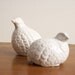 White Porcelain Partridges, Quail Figurines, Vintage Ceramic