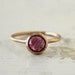 Frosty pink rose cut sapphire ring. Engagement ring. 18k. Simone