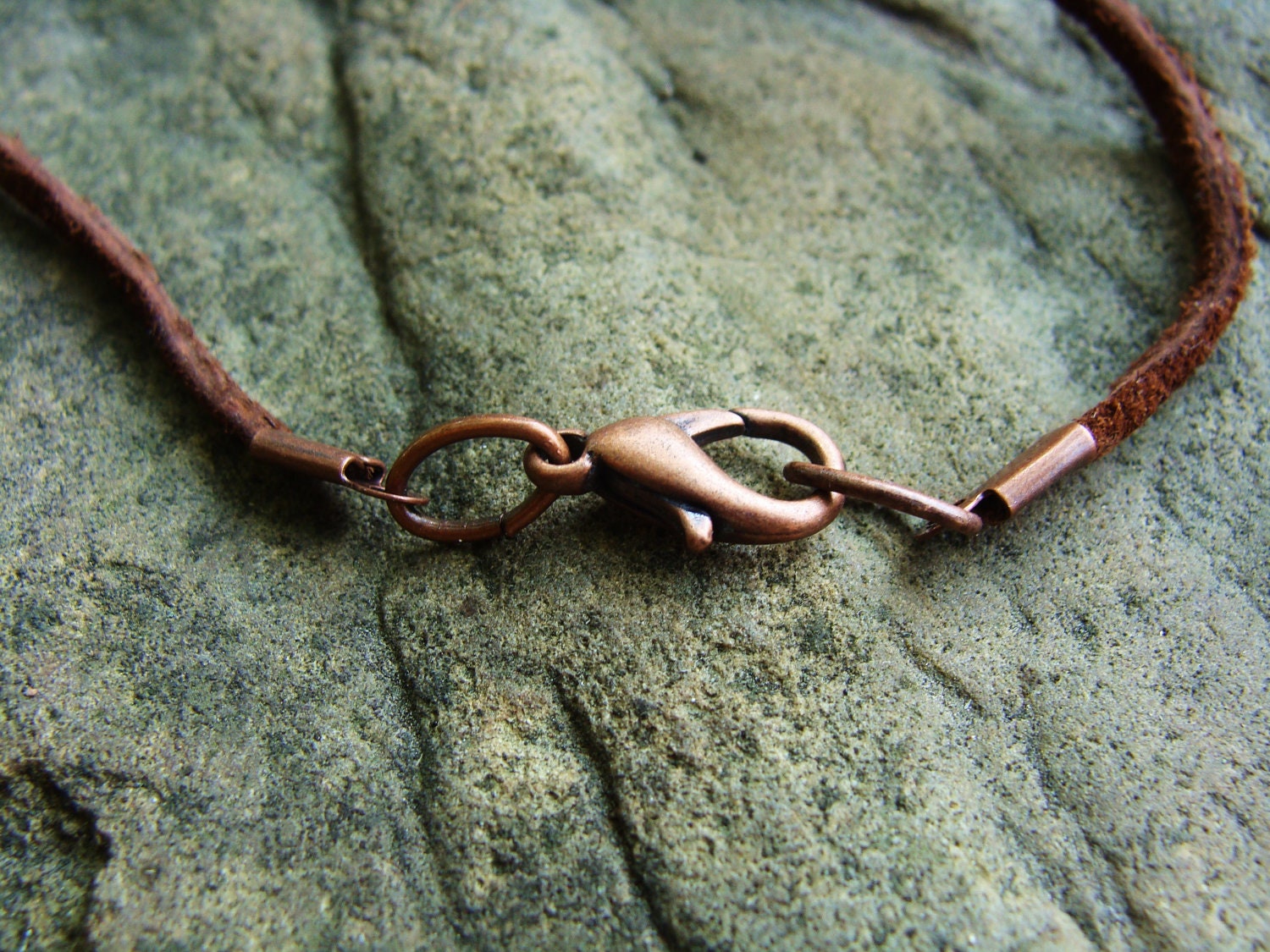 Necklace - Baby Tree in Miniature Jar on Leather Cord - For Him or Her