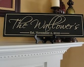 Personalized Family name signs Engraved Custom Wooden signs last name sign Custom wedding gift Established family sign Family Plaque