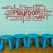 Playroom Rules Cloud Art Vinyl Decal