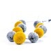 Mustard Grey Necklace Felt Jewelry Extra Long Autumn Statement Necklace Eco Friendly