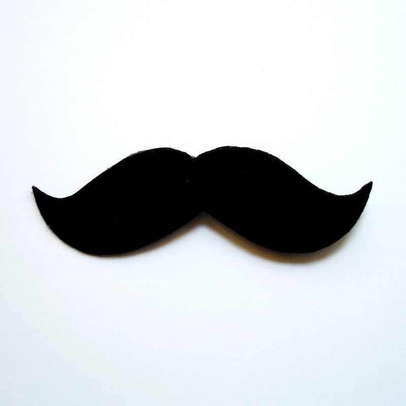 12 Felt Mustache Pin Brooches Mustache Bash Il_170x135