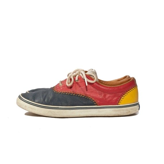 Keds Tennis Shoes Primary Colors Red Yellow Blue Champion Series size