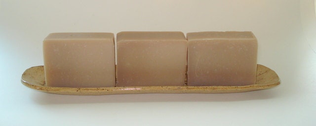 Milk & Honey soap. Handmade, cold process soap made in Connecticut. Light, fresh, and clean scent.