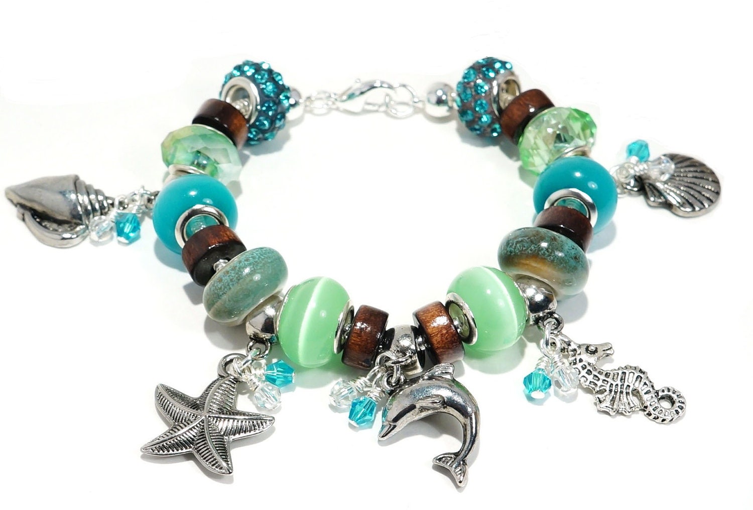 Beach Charm Bracelet "Carribean Dream"
