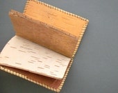 Antique Birch Bark Notebook. Canada 1929. Summer Camp.