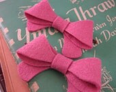 Felt Bow Bobby Pin Hair Clip Set