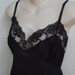 Vintage full slip black lingerie USA made 36 bust