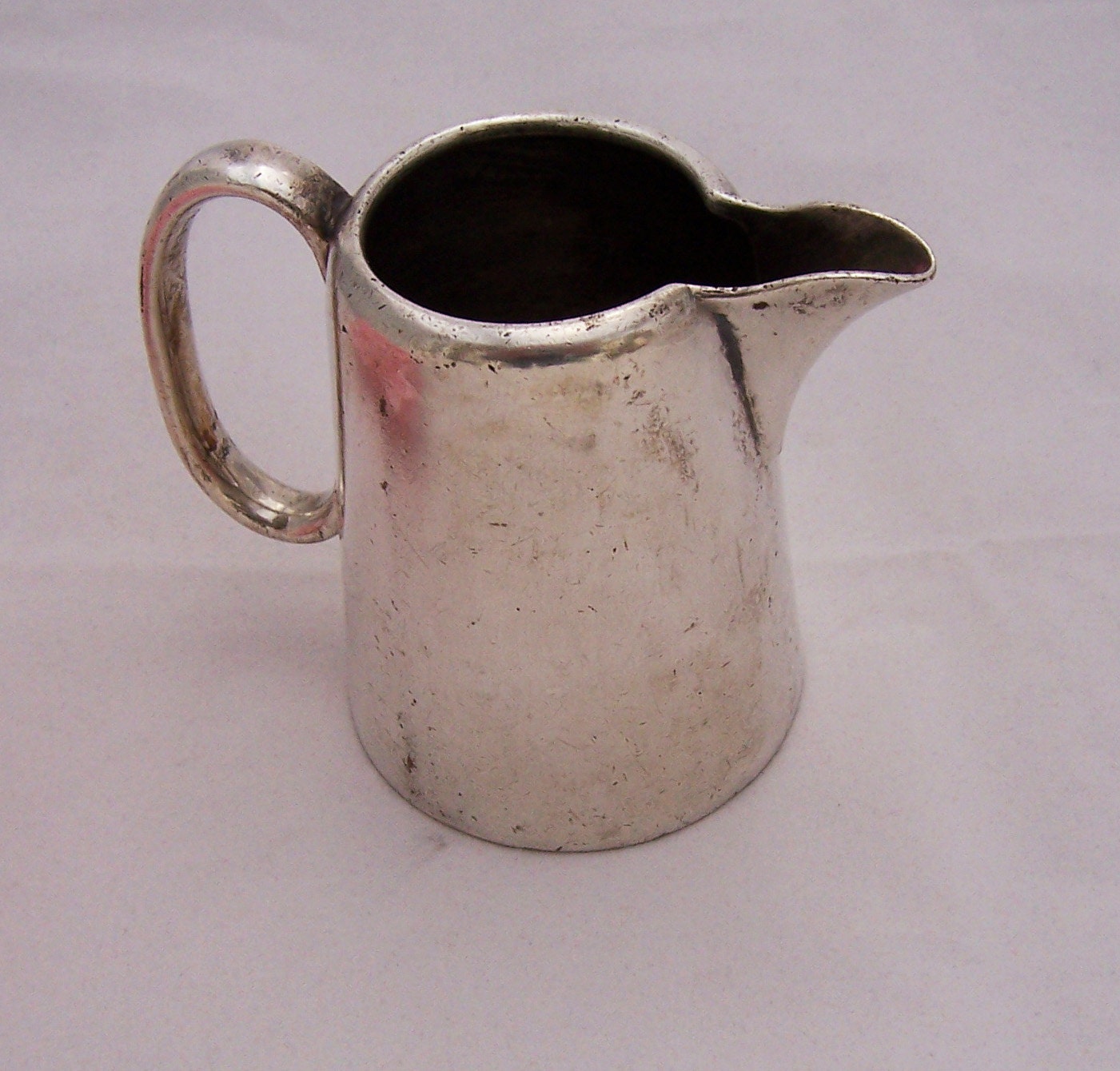 Vintage silver Plate Hotel Ware Milk Jug, Hard Soldered, Hawker, England, 1930s-1940s
