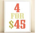 4 For 45