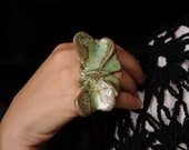 Butterfly ring - ceramic jewelry