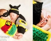 Batman and Robin Newborn Twin Set
