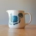 Vintage Arabia of Finland Small Jug or Creamer -  Blue Chicken