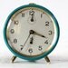 Vintage French JAZ Alarm clock - two colors - Blue - turquoise