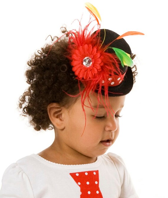 Cutie Patootie Clown Mini Top Hat Headband: Fits toddler to adult Il_570xn