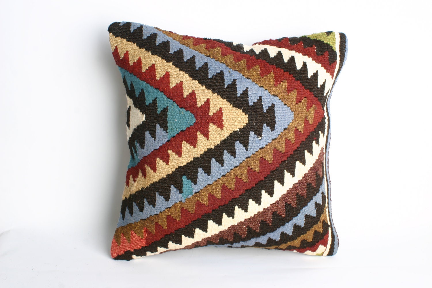 Yuner/Turks Handmade  Kilim Pillow Case,Decorative Pillow -  16x16 inch