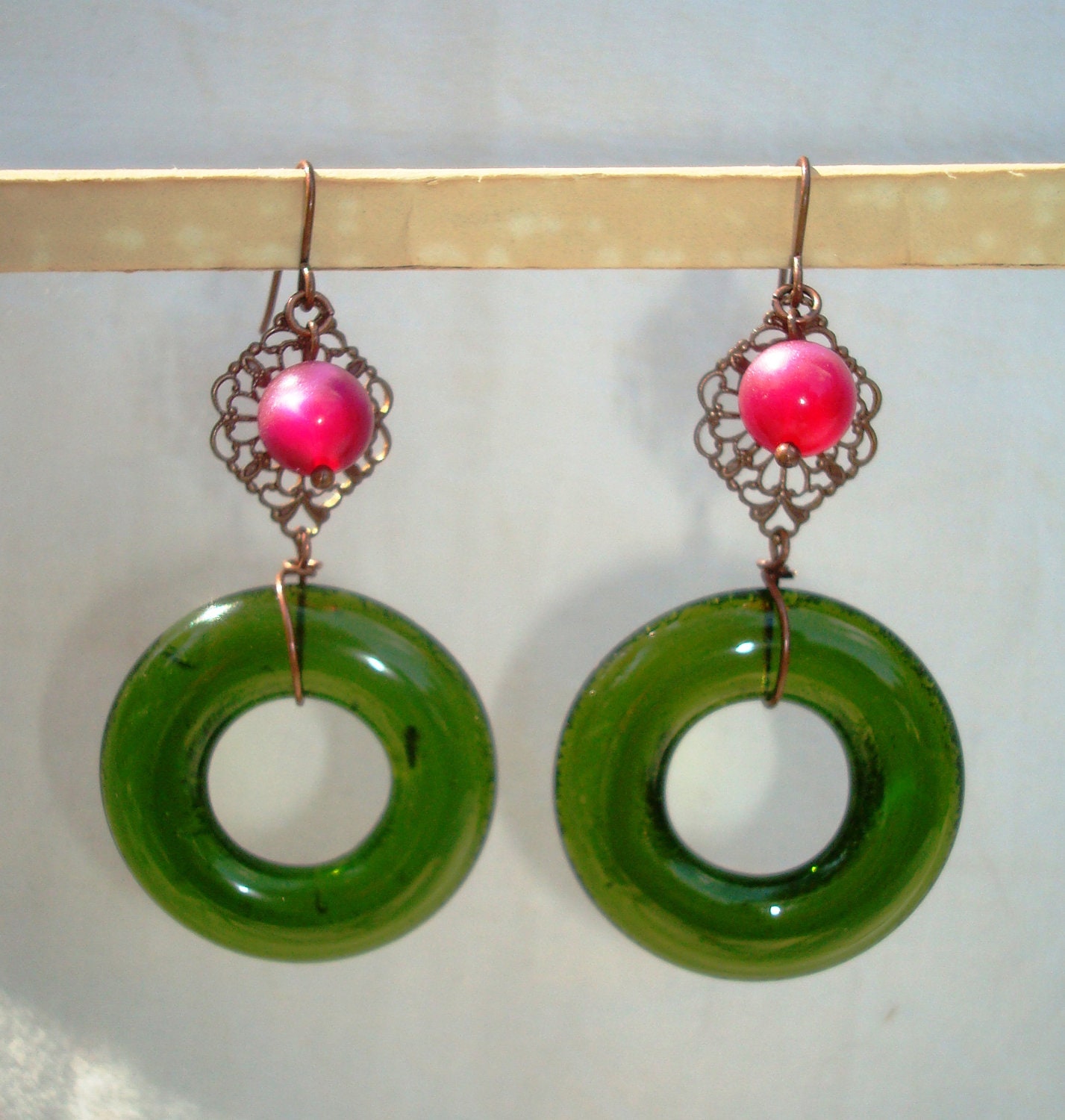Wine Bottle Earrings Wine Gifts Eco Friendly