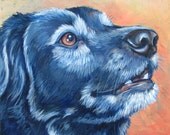10" x 10" Custom Pet Portrait Painting in Acrylic Paint on Canvas of One Dog, Cat, or Other Animal