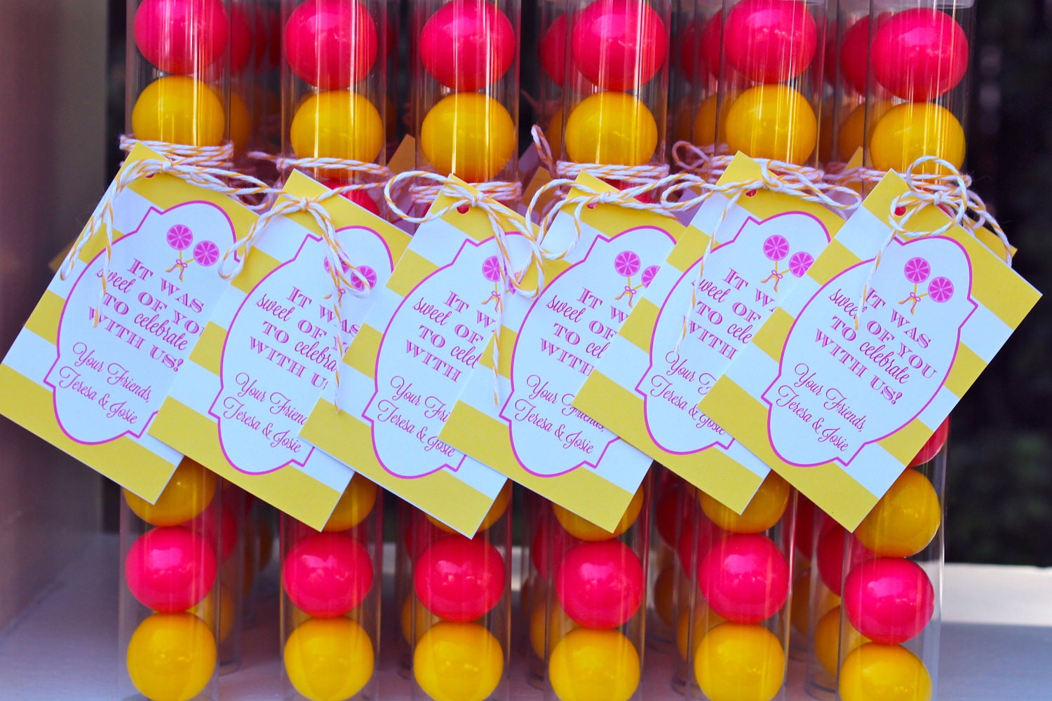 Printable Thank You Tags- Lollipops and Lemonade Party by Bloom Il_570xn